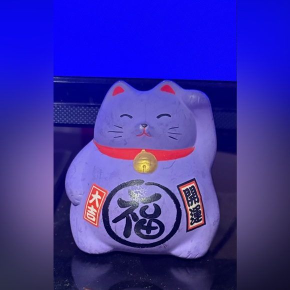 Other - Purple Lucky Cat Figurine